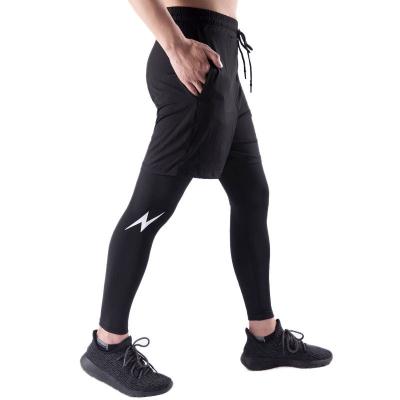 China Clothing Manufacturer QUICK DRY Wholesale Custom Made 2 in 1 Multi Pocket Muscle Fit Slim Jogger Nylon Mens Workout Pants for sale