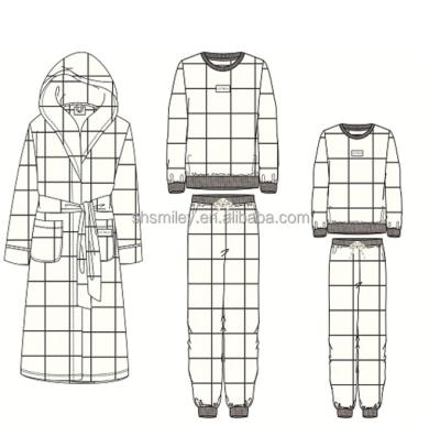 China SMILEY High Quality Custom Design Breathable Two Piece Set Plain Casual Lady For Women Shear Coat With Hoodie for sale