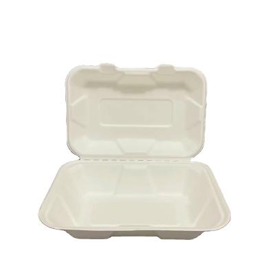 China Compostable Biodegradable Within 90 Day Products Eco Friendly Biodegradable Rectangle Container Food Bagasse Disposable Lunch Box for sale