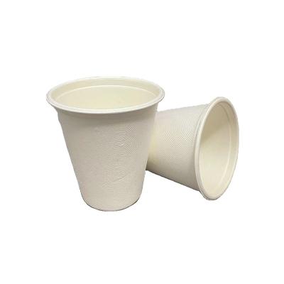 China Custom Logo 100% Biodegradable Bagasse Paper Pulp Tableware Sets Disposable Coffee Tea Cups for sale