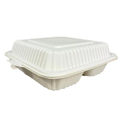 China Eco-Friendly Disposable Cornstarch Biodegradable Disposable Box for sale