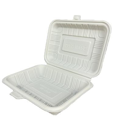 China Bento Box Disposable Eco-Friendly Cornstarch Disposable Food Container for sale