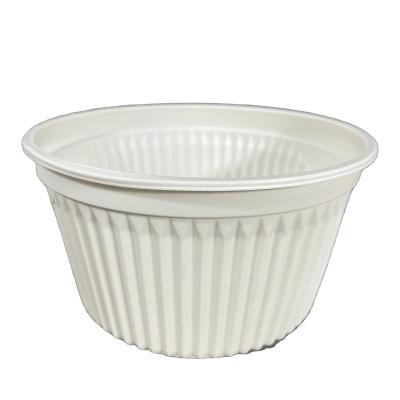 China Disposable Biodegradable Disposable Corn Starch Plastic Bowl 450ml-650ml for sale