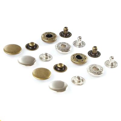 China Viable Wholesale 10MM Gold Silver Gun Black Metal Snap Button For Jeans for sale