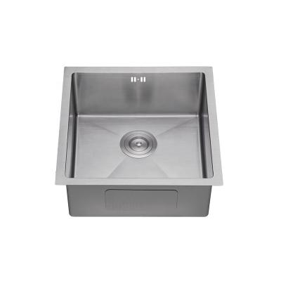 China SUS304 Stainless Steel SUS304 Stainless Steel Undermount Cocina Single Bowl Handmade Basin Fregadero Waschbecken Bathroom Kitchen Sink for sale