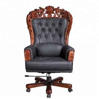 China Boss Executive Luxury Back Classic Director Chair King Throne Genuine Leather Chair King Throne Executive Office Chair for sale