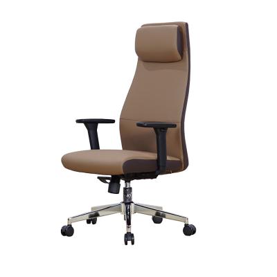 China Durable Revolving+Adjustable Revolving+Adjustable Reclining Room Chair Revolving+Adjustable Headrest+Adjustable Meeting Visitor Leather Office Chair for sale