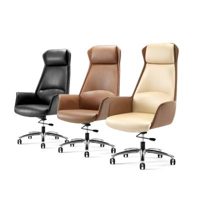 China Office Adjustable Chair Leisure (Height) Executive Leather Chair For High Mid Back Office Back Office Chair for sale