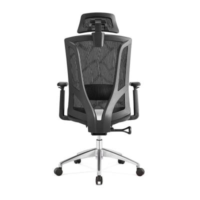 China Adjustable (Height) Mesh Office Chair With Casters With High Back Lumbar Support Chair Office Mesh Chair With Headrest for sale