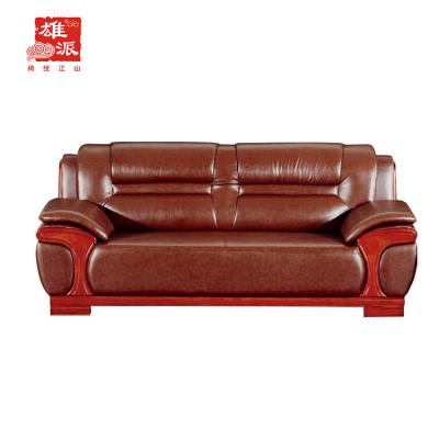 China Easy To Assemble Promotional Classic Designs Big Size Boss Room Leather Office Sofa E3262 for sale