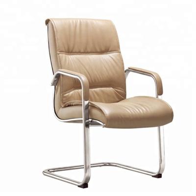 China 2018 Executive Popular Leather Office Meeting Chair Waiting Chairs Without Wheels C6204 for sale