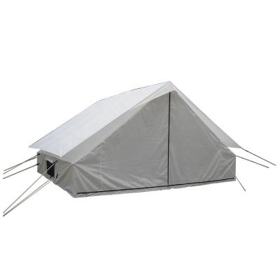 China Best quality outdoor desert camping tent canvas disaster relief family tent waterproof waterproof refugee tent with custom size for sale