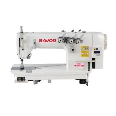 China SR3830D Programmable 3 Needle Direct Drive Chain Stitch Industrial Sewing Machine for sale