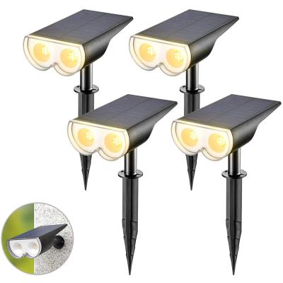 China PP Home Outdoor Wall Lights Led Solar Powered Projector Garden Light for sale