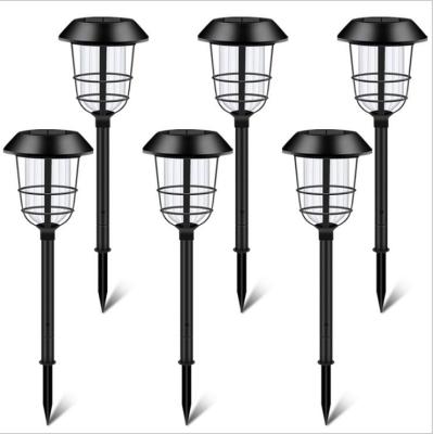 China 6 Pack PP Solar Pathway Lights Outdoor Waterproof Solar Garden Lights Solar Walkway Lights for sale