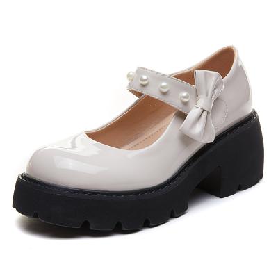 China Women's Breathable Shoes Mary Jane Shoes JK Thick Soled Shoes for sale