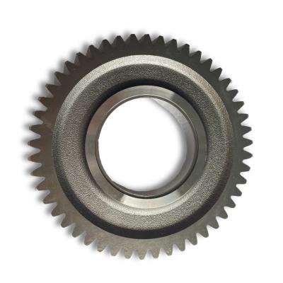 China Factory Construction Machinery Parts Small Shaft Gear Shot Blasting Metal Spare Part for sale