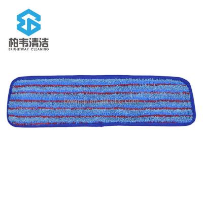 China Sustainable Flat Microfiber Mop Wet Pad for sale