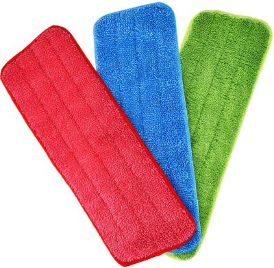 China Sustainable Microfiber Mop Pads Wet Dry Mop Refill For 18