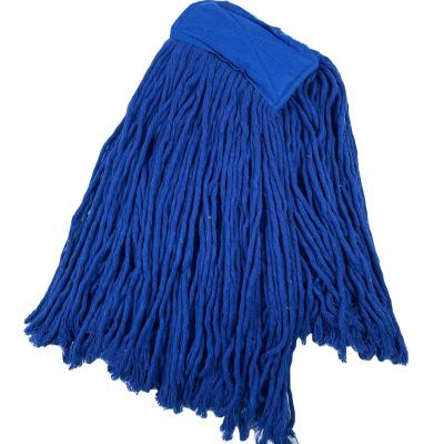 China Wet Cut Jaw Clamp Grade Broom String End Heavy Duty Cotton Mop Sustainable Commercial Industrial Floor Cleaning for sale