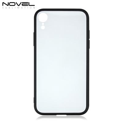 China Anti-fall 2d black color glass sublimation phone case for IP XR for sale