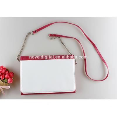 China DIY Custom Sublimation Blank PU Leather Lady Double-Used Wallet Bag for sale