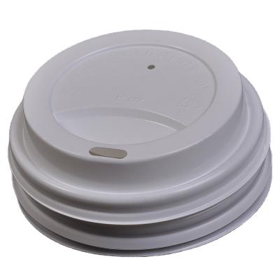 China Non Spill WHOLESALE Diameter 75mm 80mm Disposable Plastic Cap Material 90mm Coffee PS Lid Cup Use Paper Proof Leak Proof for sale