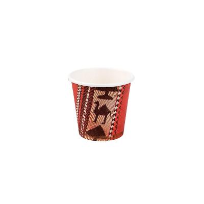 China Disposable mini size custom logo selling beverage paper cup paper cup single wall hot cute disposabke for sale