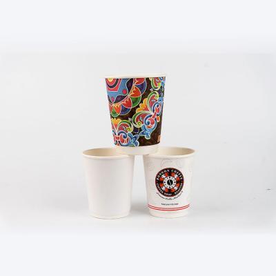 China Customizable Hot Selling Disposable Double Wall Disposable Custom Printed Coffee Cups For Coffee Packaging for sale