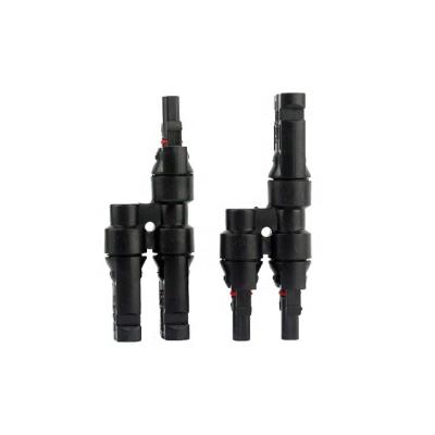 China Solar Power System 1 Pair PV Cable Splitter Combiner T Solar Branch Pipe for sale