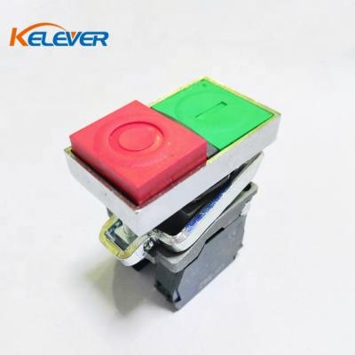 China double key type on switch 22mm square push button switch for sale