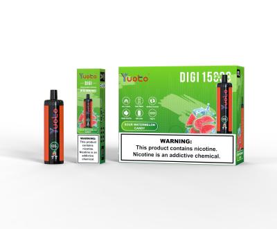 Cina Yuoto DIGI 15000 Puffs Double Mesh Coil Durable Disposable Vape in vendita