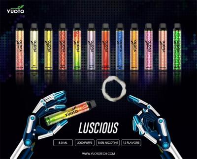 Cina Soffio splendido del sigaro del baccello 1350mAh dei vapes 8ml della penna di shisha dei soffi del vape 3000 della sigaretta di Yuoto e del vape eliminabile in vendita