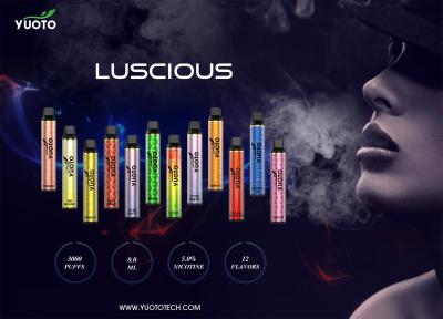 China Yuoto Disposable vape pen Disposable Vape Electronic Cigarette 3000 Puffs Prefilled Cartidge 8ml for sale