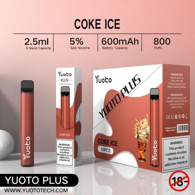 中国 800のパフSmoking Vaporizer Pen 2.5ml Liquid 600mah Battery 販売のため