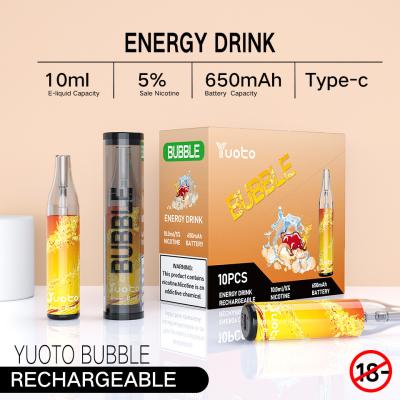 中国 Yuoto Bubble Disposable Vape Kit 4000 Puffs 10mlの再充電可能なタイプc 650mAh 販売のため