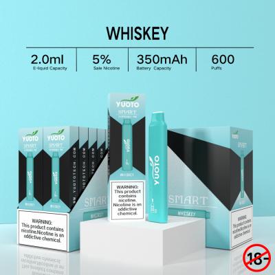 중국 Yuoto 똑똑한 600 분첩 Vape, ODM 좋은 맛 처분할 수 있는 Vape 펜 판매용