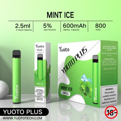 中国 800のパフVapeの2.5ML使い捨て可能な電子Vapingの装置とYuoto 販売のため