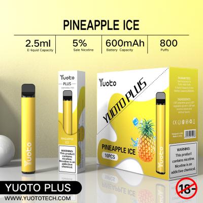 中国 コンパクト デザイン800のパフVapeの柔らかい好みの使い捨て可能なVapeのポッド 販売のため