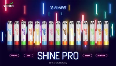 中国 Yuoto Shine 2000年のPuffs Disposable Vape Easy Carryingの大きい好み 販売のため