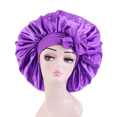 China Factory Wholesale Comfortable Hair Silk Custom Logo Sleep Beanies For Women Designer for sale