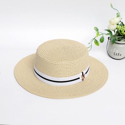 China Simple Image 2022 Vintage Style Fashion Holiday Sun Protection Ladies Straw Hats for sale