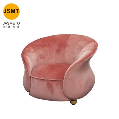 China Nordic simple cute little sofa home small girl bedroom living room chair INS style lounge chair for sale