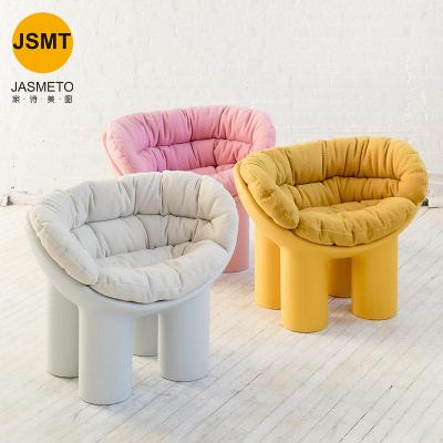 China FASHION Modern Art Minimalist Round Leisure Cafe Dining Chair Sofa Armrest Elephant Leg Chair Italy Roly Poly For Designer Easy To Use for sale