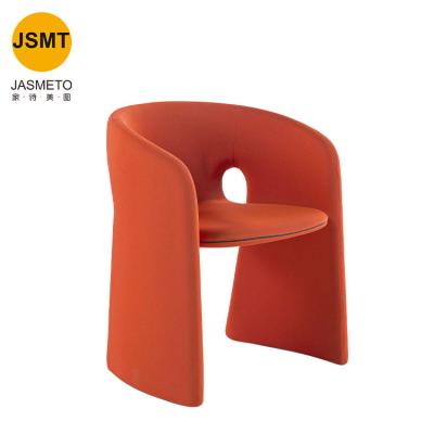 China Fashion Factory Recommended Creative French Designer Rochburg Casual Dining Chair Shaped Inner Curved Plate Frame Bargaining Chair for sale