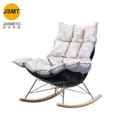 China Small household sofa home Nordic simple Shakable chair balcony living room recliner recliner fashion leisure adult chair for sale