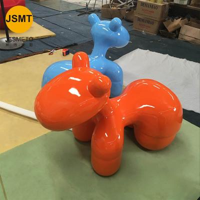 China Creative Fiberglass Painting Leisure Puppy Chair Baking Chair Custom Sales Desk Of Creativity Pony Chair Children'S Toys for sale