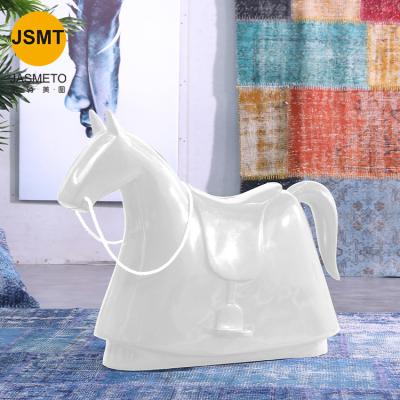 China Direct Selling Modern Popular Factory Gift Living Room Fiberglass Toy Horse Stable Chair For Children for sale