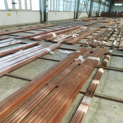 China M1 M2 Industrial Oxygen Free Grounding Pure Copper Earth Rod Flat Bar for sale