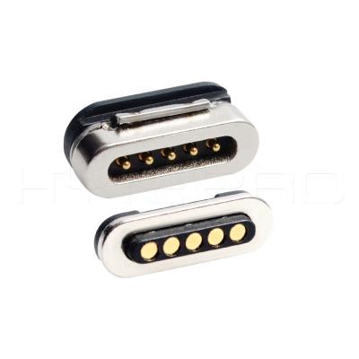 China Power big force 5 pogo pin 1-3A power breakaway charger magnetic charging connector for sale